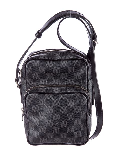 crossbody black louis vuitton purse|louis vuitton black checkered purse.